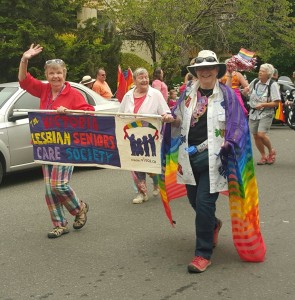 VLSCS members carrying parade banner