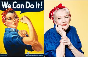 Rosie the Riveteer then and now www.vlscs.ca